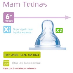 Comprar Tetina MAM 6+ meses Flujo X - 6,20 € ¡El mejor precio!
