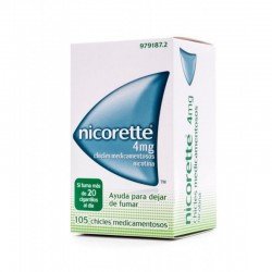NICORETTE 4 mg 105 CHICLES...
