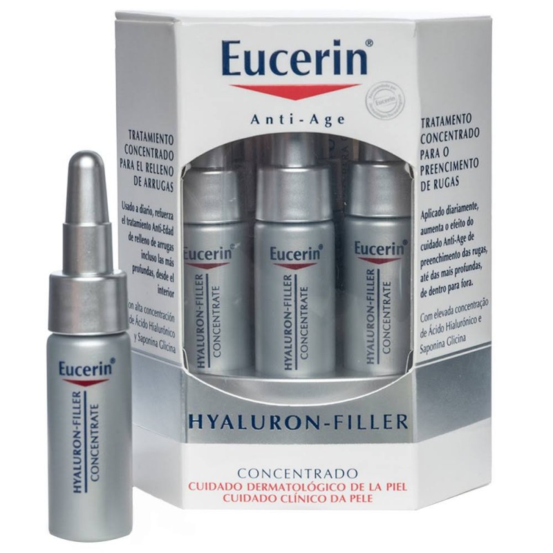 gancho novato claridad Eucerin Antiage Hyaluron Filler Concentrado 6 Ampollas 5 Ml